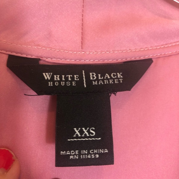 White House Black Market Tie Front Sleeveless Blouse. Size XXS - Picture 3 of 5